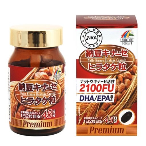 ユニマットリケン 納豆キナーゼヒラタケ粒 36.54G(406MG×90粒)45日分