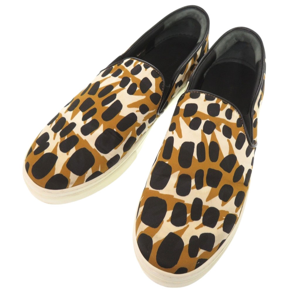 新品同様 スリッポン フィービー アニマル柄 靴その他 ナイロン ブラウン 0962【中古】 ユニセックス