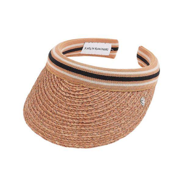[ヘレンカミンスキー] SS26 女性 ビアンカ8 バイザー ハット HAT52203 NOUGAT BLACK STRIPE _SSG