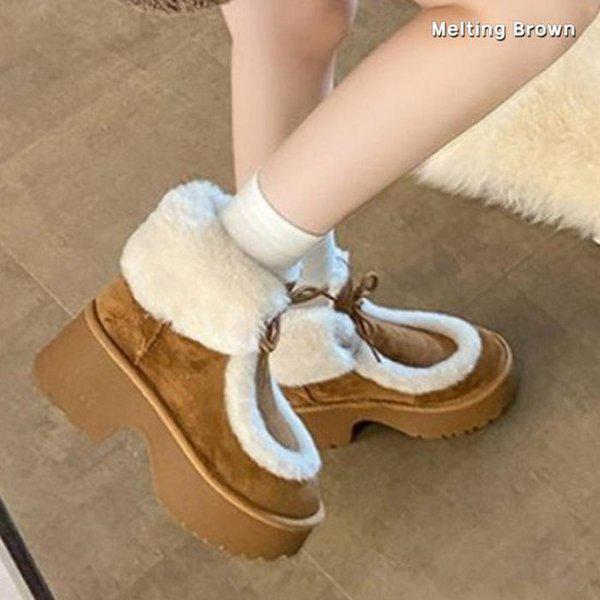 女性防寒ブーツ 털ブーツ J75