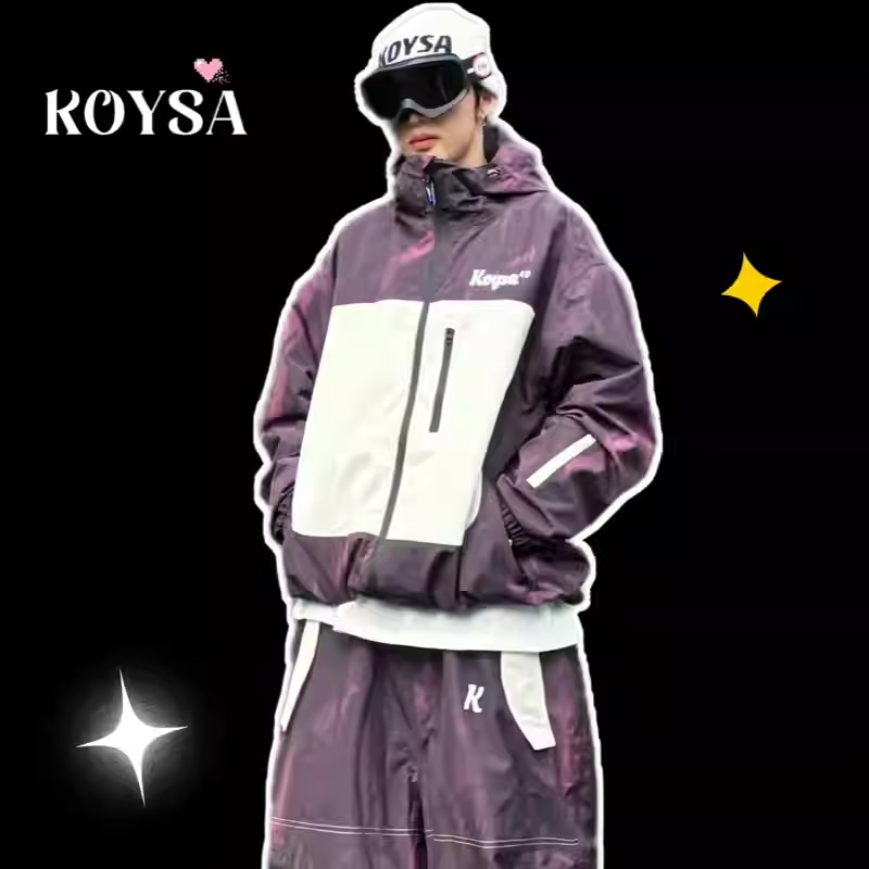 スノーボードウェア アウター 上下セット メンズ レディース 男女兼用トップス スノボウェア スノーウェア スキーウェア スノボーウェア 韓国風