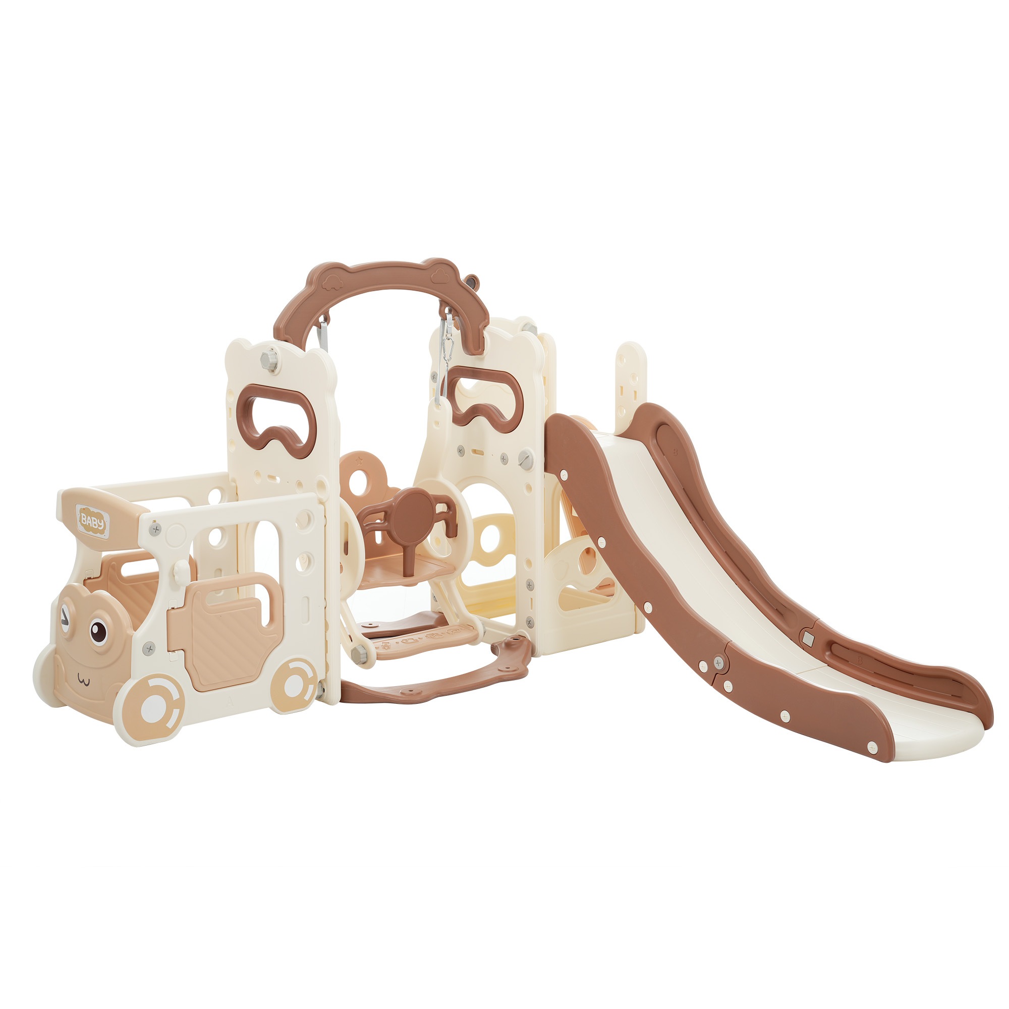 【人気商品 30日品質保証】滑り台 すべり台 遊具 1-5歳 室内 7in1 ブランコ 滑り台&運転ごっこ 組立簡単 室内遊具 大型遊具 すべりだい スウィング キッズパーク バスケットゴール 屋内 16,387円