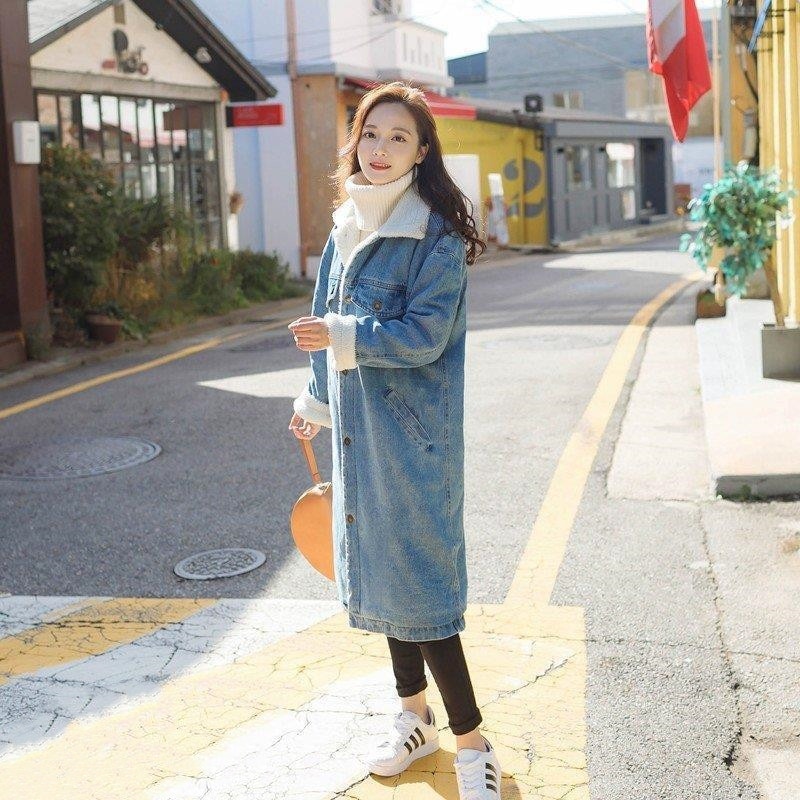 人気沸騰新柄追加 デニムコート ロングコート レディース 大きいサイズ 3L 秋 冬 裏ボア アウター ロング丈 無地 シンプル カジュアル お出かけ 女子会 デート服