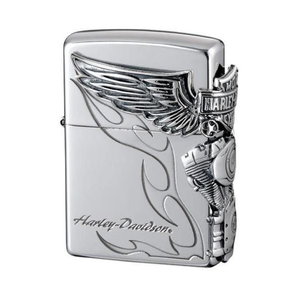即納　ZIPPO ジッポー ライター 200 ハーレーダビッドソン 日本限定 シルバー HDP-26 / ZIPPO HARLEY-DAVIDSON HDP-26