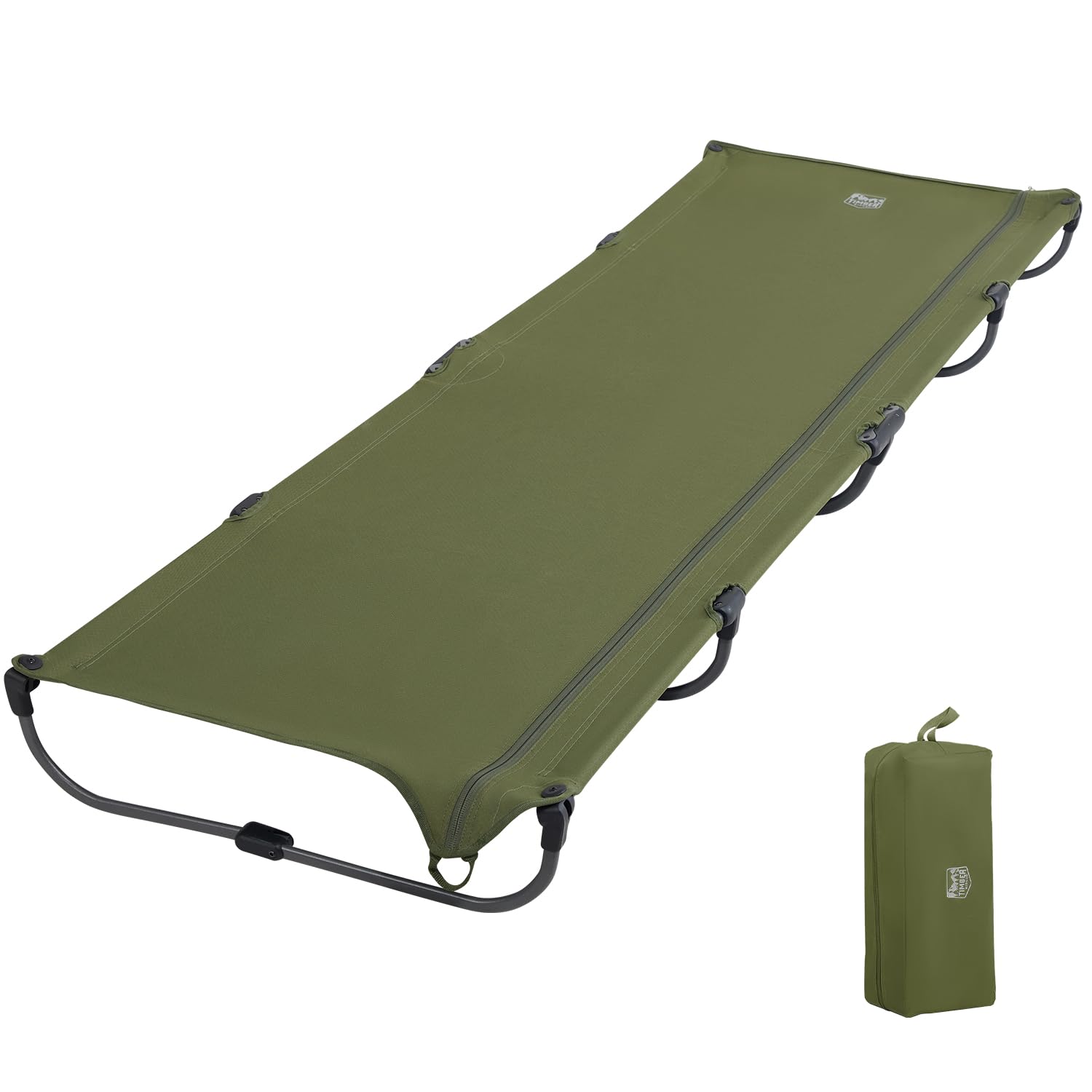 TIMBER RIDGE キャンプベッド ジェットコット UL 【20秒展開・パーツ組立不要】 折りたたみ L190.5*W66*H15.5cm 耐荷重102kg キャンプコット きしみ音ない コンパ