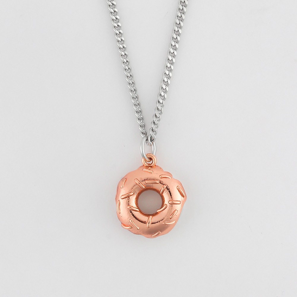 シルバーネックレスDONUT NEC SILVER925(18K ROSEGOLD PLATED)