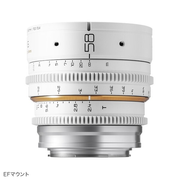 毒鏡 DL-MP58-EF-W ホワイト DULENS APO Mini Prime 単焦点 シネマレンズ キヤノンEFマウント