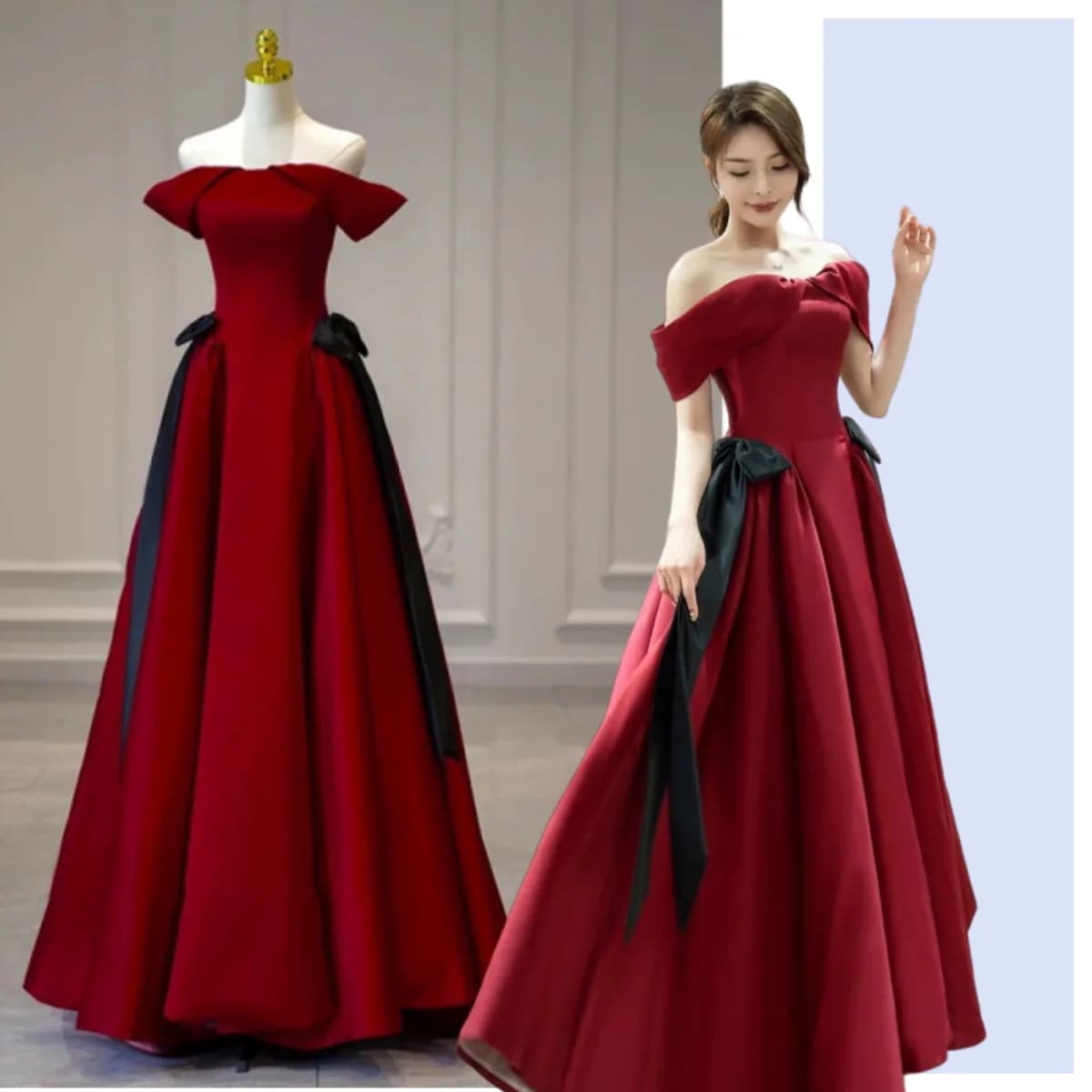 フレンチドレス 高級感 カラードレス ロング 演奏会 二次会 結婚式 パーティードレス 花嫁 ウェディングドレス カラート