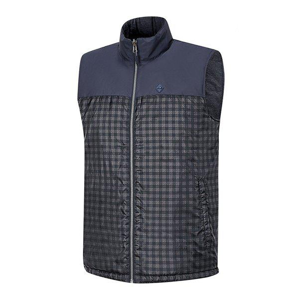 メンズウィンターリバーシブル軽量パディングベスト KQ19V75741