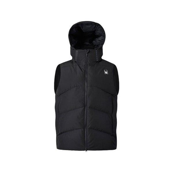 共用ディテール着脱式フードダックダウンベストFM1SPIWCNDV221U-BLK