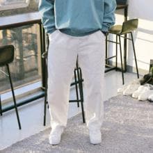 WHDテーパードフィット ウォッシングロングワイドパンツ