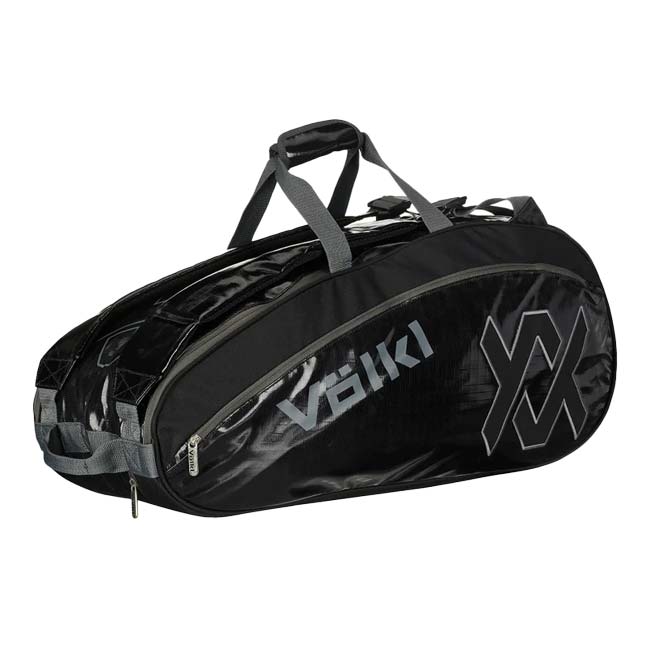 ６本収納 フォルクル(Volkl) PRIMO COMBI プリモ コンビ ラケットバッグ テニスバッグ V72002-ブラック×チャコール(24y2m)
