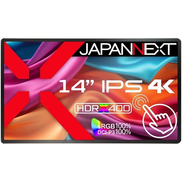 JAPANNEXT JN-MD-IPS140UHDR-T 14型ワイド液晶モバイルディスプレイ