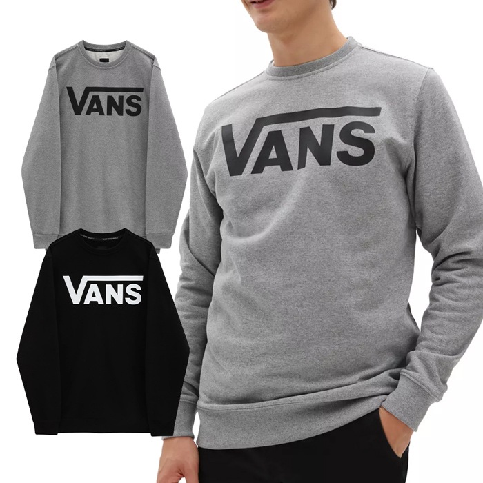 【SHOPクーポンあり】トップス メンズ クラシック クルー スウェット トレーナー リブ袖 裏起毛 クルーネック 丸首 プルオーバー キャンプ ルーズ ストリート ヘザー