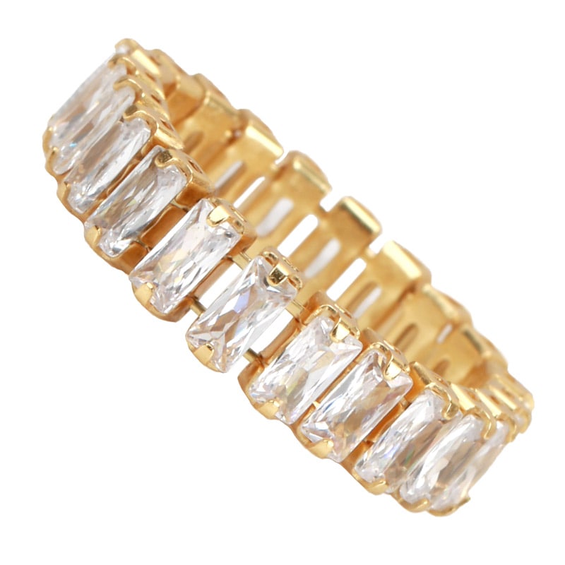 925 テニスチェーンリング ジルコン [cr350]