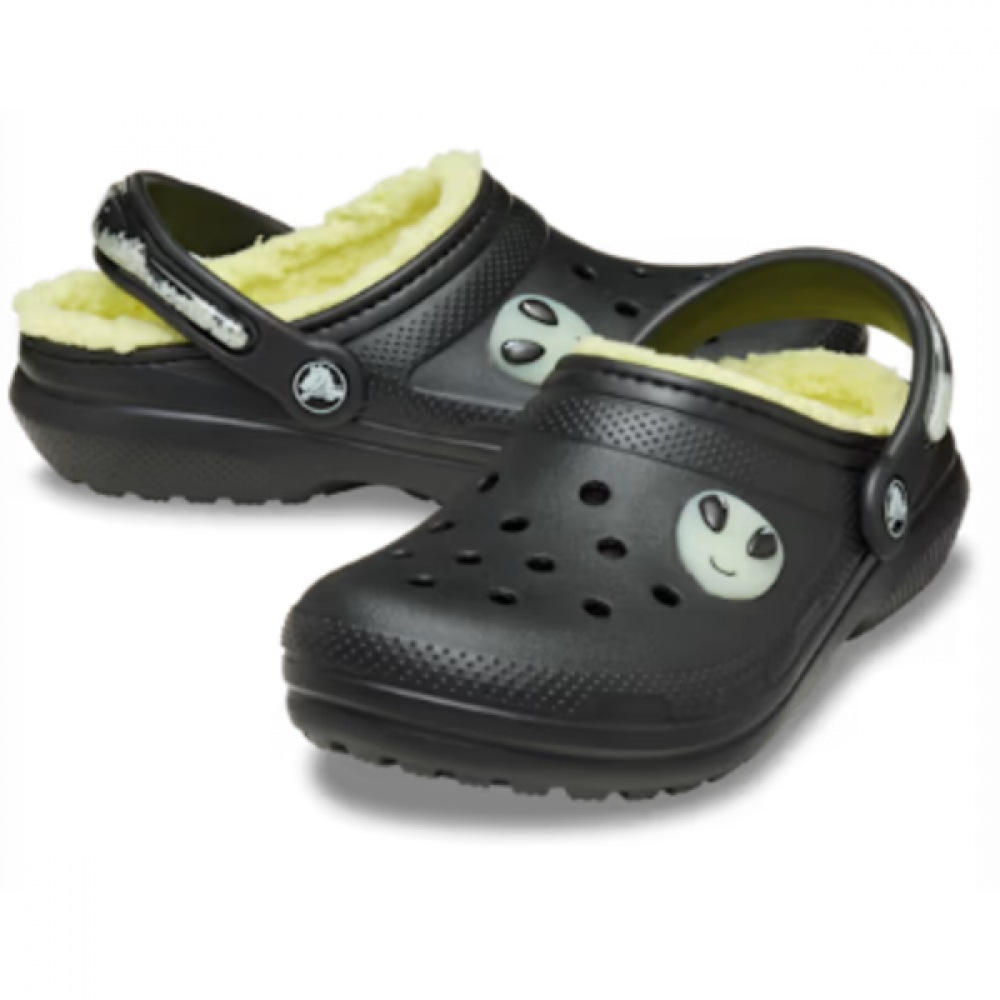 クロックスクラシック裏地付きエイリアンクロッグキッズ 211636-001