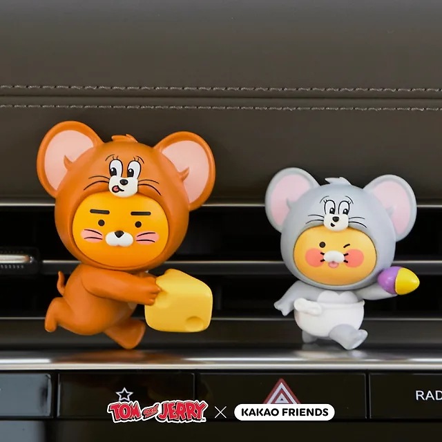 トムとジェリー×カカオフレンズ 車用芳香剤_ライアン＆チュンシク
