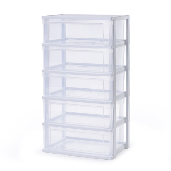 NSW-545 ホワイト/クリア [ワイドチェスト] メーカー直送