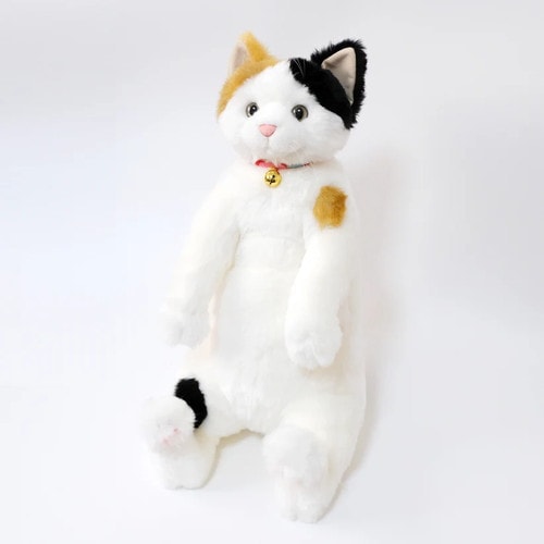 Cuddly カドリー 小春 ミケ(約48cm 約500g) ソメゴローとゆかいな仲間たち 猫ぬいぐるみ 【日本製】
