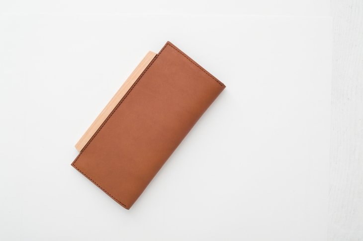 yuruku (ユルク) Wood Plate Folder Long Wallet 2
