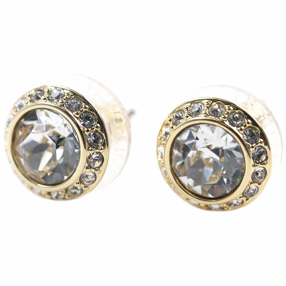 スワロフスキー ピアス SWAROVSKI アンジェリック ラウンドカット クリスタル パヴェ スタッド ゴールド レディース アクセサリー ANGELIC STUD EARRING 5505470