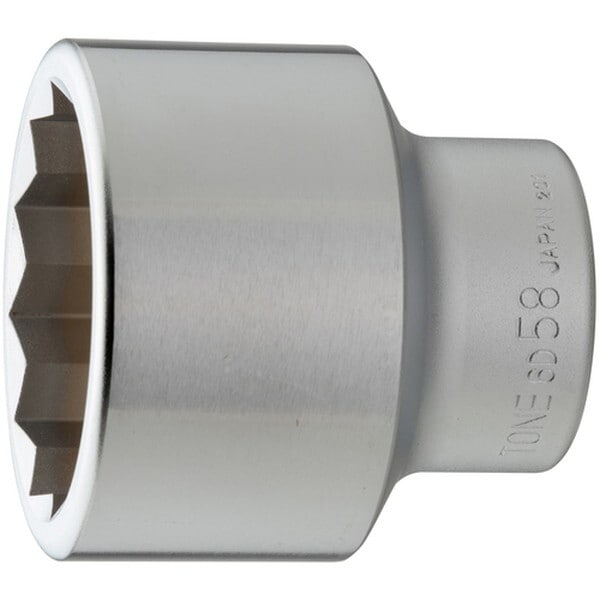 6D-58 ソケット (12角 対辺寸法58mm 全長80mm) メーカー直送