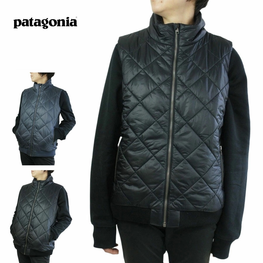 パタゴニア Patagoniaレディース ジャケットW PROW BOMER VESTウィメンズ プラウボマーベストSMDB(スモルダーブルー) BLK(ブラッ