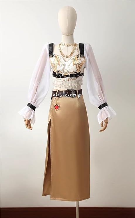 光と夜の恋女主角 主人公コスプレ衣装(ウィッグ 靴別売り)