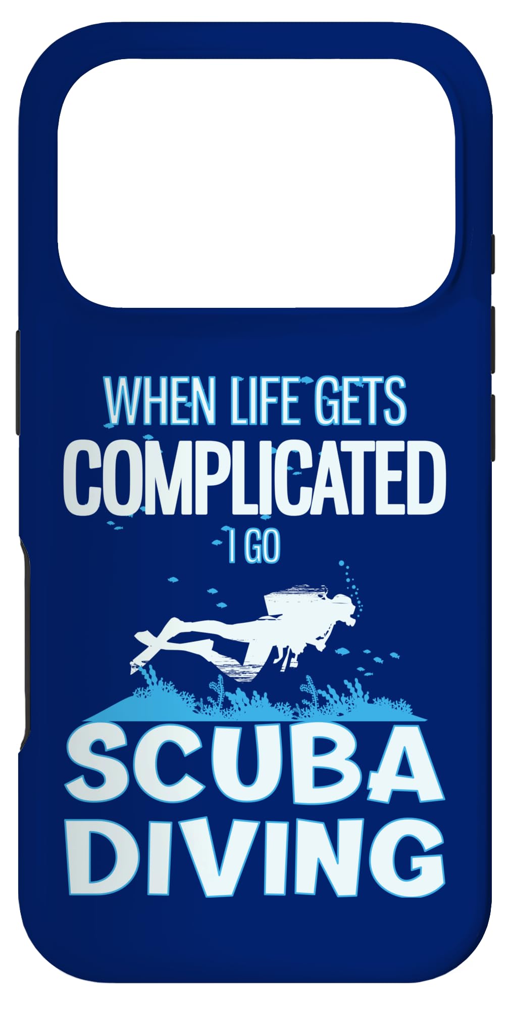 人生が複雑になったらスキューバダイビングに行く スマホケース iPhone 17 Pro 用