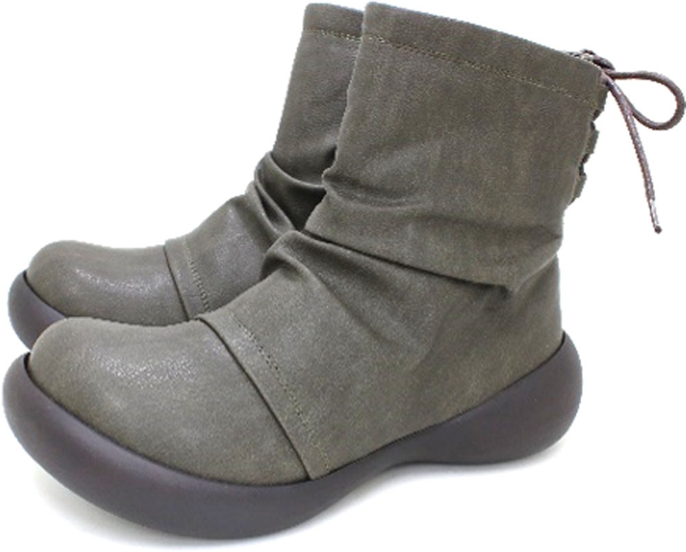 RegettaCanoe(リゲッタカヌー) CJFS001C サイドジップツキショートブーツ RegettaCanoe(リゲッタカヌー) サイドジップ付キショートブーツ CJFS-001C547