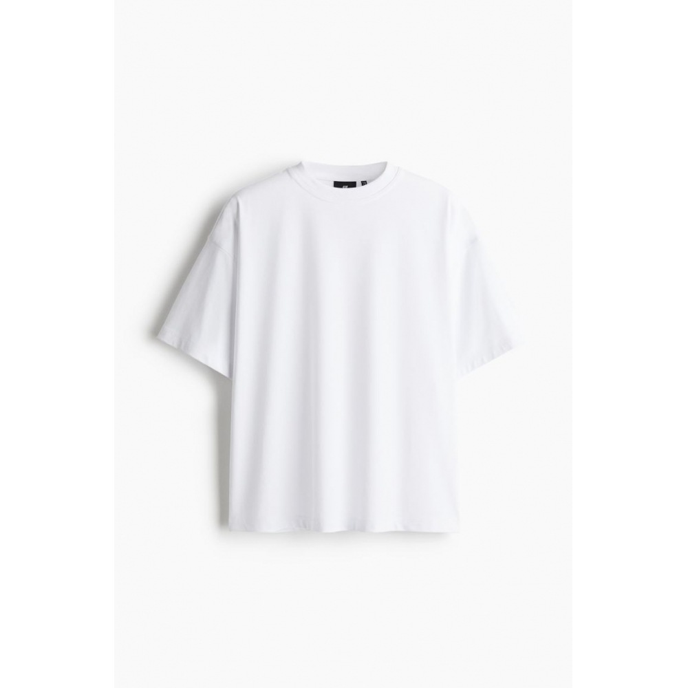 H&M クールマックスオーバーサイズフィット t シャツホワイト