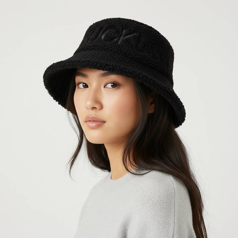 [ムースナックル] [ロロモダ] ロゴ刺繍入りコブルバケットハット / M32MA548-292