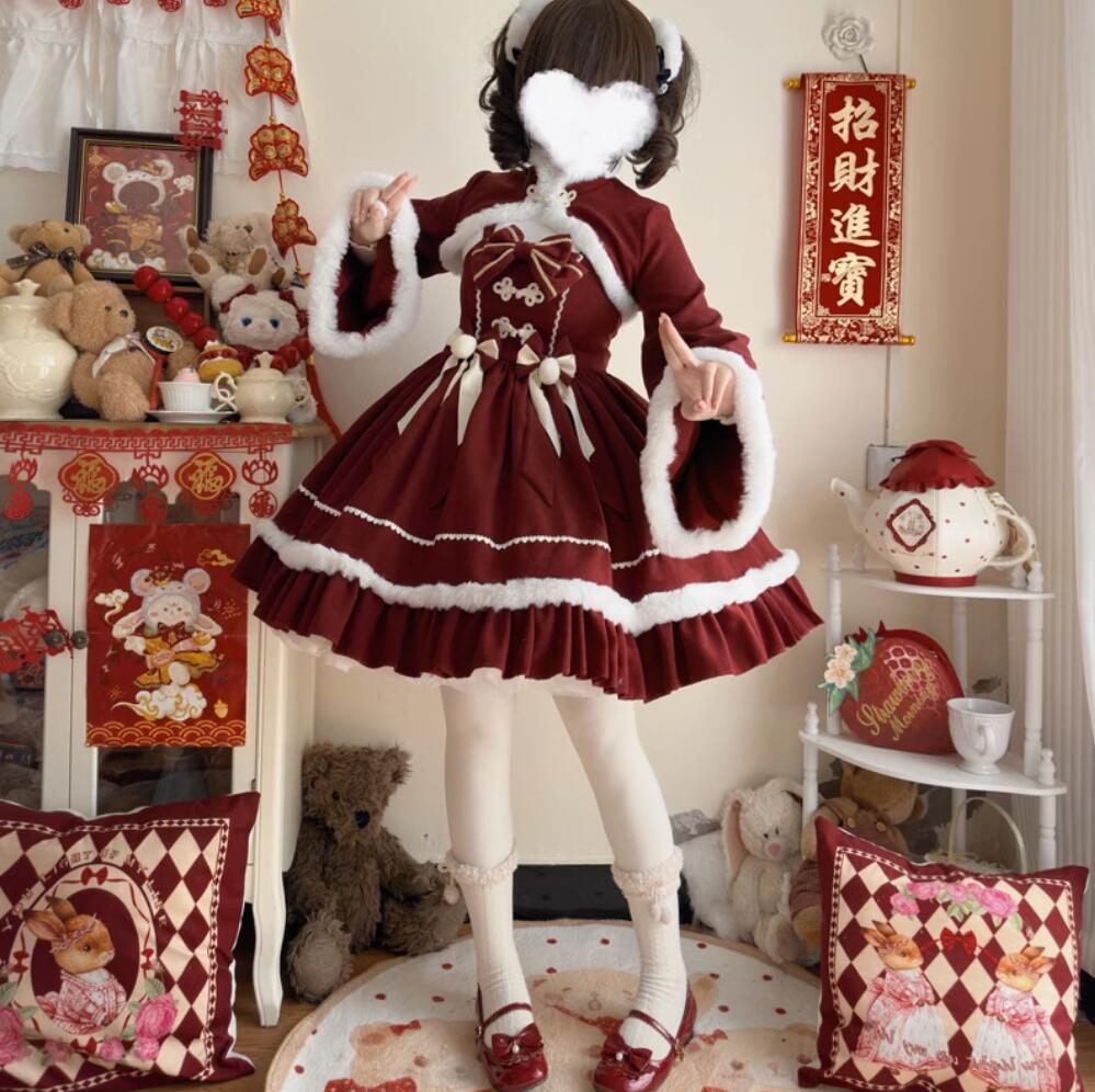 ロリータワンピース 可愛いロリータ服 プリンセスドレス 可愛いワンピース ジャンパースカート 中華ワンピース パーティードレス フレアワンピース Lolita 大人コスチューム ゴスロリ ハロウィン