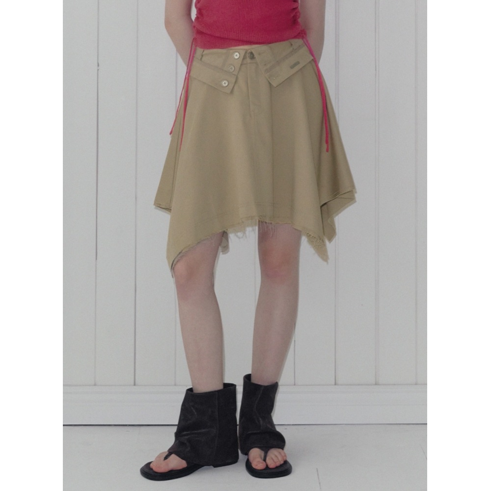 Twee [オンライン限定] リークフォールディングビンテージノーカットミディスカート