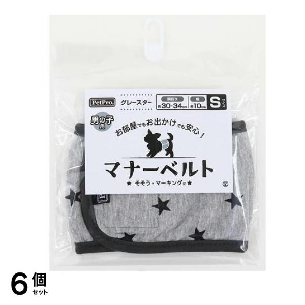ペットプロ 犬用 マナーベルト グレースター Sサイズ 10cm 6個セット