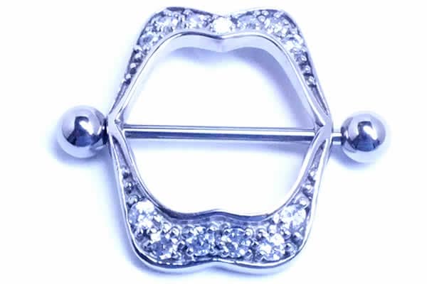 マリリン ニップルピアス 14G 唇 口 くちびる リップ ユニーク キラキラ ボディピアス 14ゲージ 乳首 胸 軟骨 ヘリックス 男性 女性 プレゼント SUS316L scn35xxxxxxxx