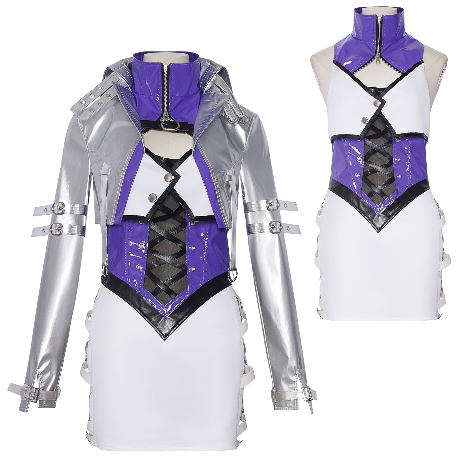 【SNS話題沸騰】永劫無間cos服拳皇連動シャルル美コスプレゲーム皮衣衣装キャラクター演技服セット
