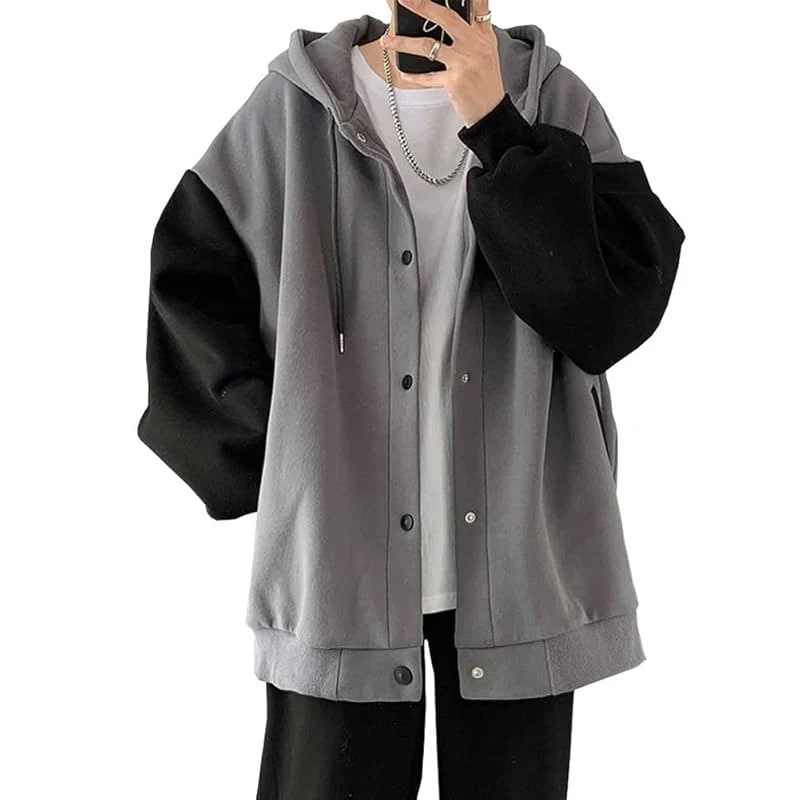 [FJLTDCP] パーカー メンズ 秋服 冬服 スウェット トレーナー おしゃれ 大きい サイズ 人気 ジャケット スポーツ フード 付き カジュアル カーディガン コージャージ 春秋冬服 grey