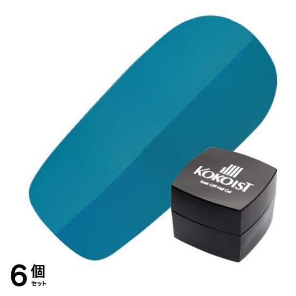 KOKOIST(ココイスト) エクセルライン ソークオフカラージェル E-6 カリビアンターコイズ 2.5g 6個セット