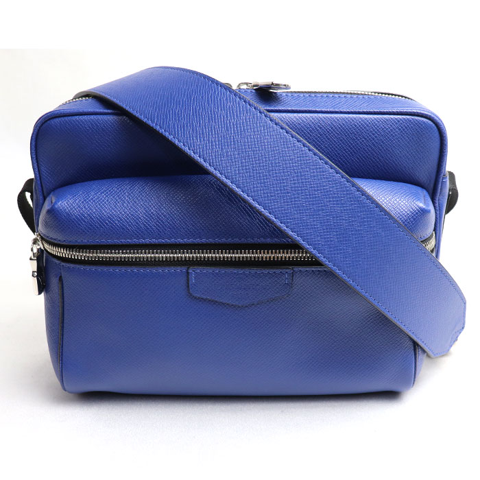 LOUIS VUITTON ルイヴィトン アウトドア メッセンジャーPM ショルダーバッグ タイガ コバルト M33437 FO1178 メンズ 中古 美品