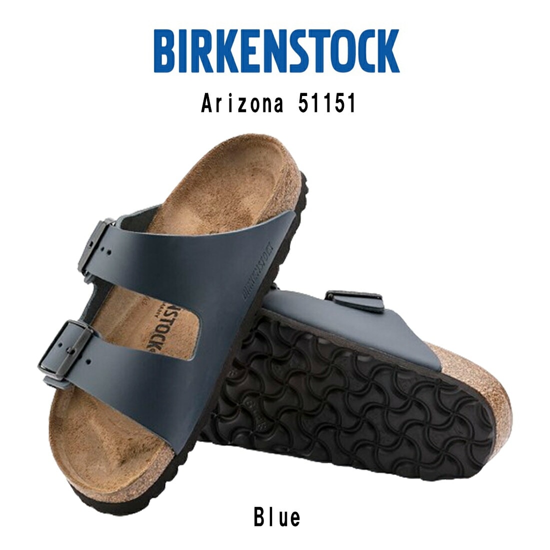 BIRKENSTOCK サンダル ストラップ Arizona Leather アリゾナ レザー Blue ブルー ユニセックス 51151 Regular 11,700円