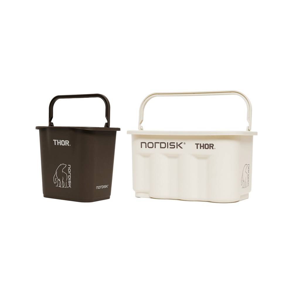 ノルディ x THOR コラボ 収納ボックス 4.7L ダークキャメル + 9.5L ライトベージュ SET 韓国限定商品