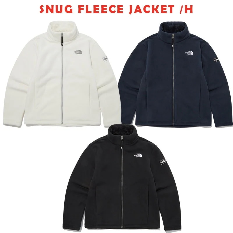 韓国正規品保証 関税負担なし NJ4FP66A SNUG FLEECE JACKET /Hデイリー 基本 着装 男子 女子 人気 韓国 ファッション 男女共用 アウトドア