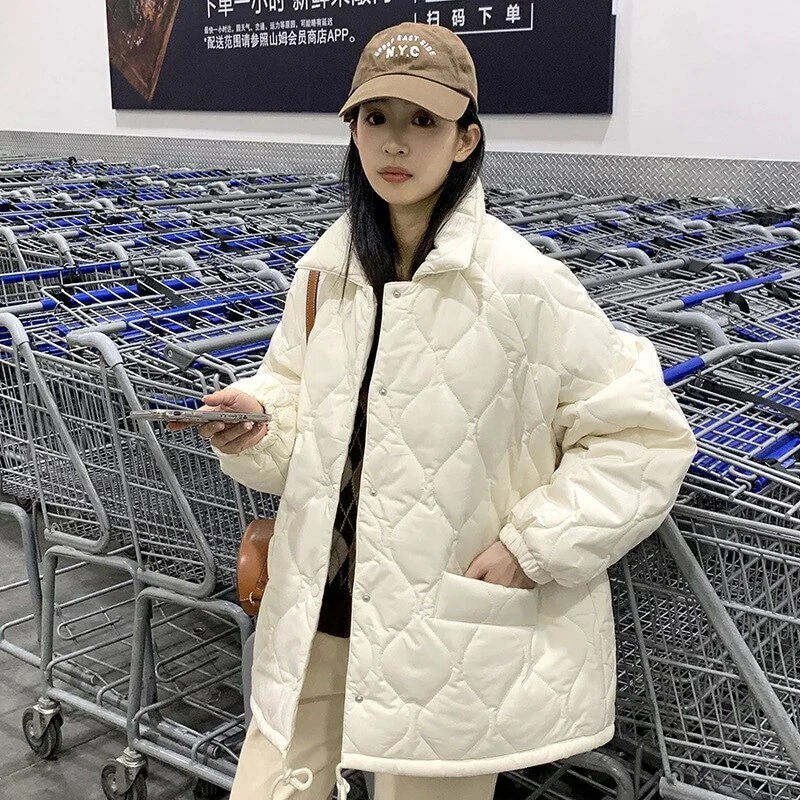 AWアウター冬アウターはボアで決まり ひと足お先にボア 冬 ニュースタイル 立ち襟 中綿コート 裏起毛 大きめサイズ 着痩せ 中綿コート 防寒カジュア ダウンジャケット