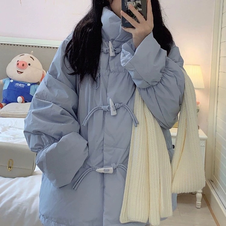 ダウン 綿入れ ジャケット 女性用 2025年 新作 冬季 品質いいな新品 韓国風 トグルボタン 綿入れ 上着 パンジャケット アウター 学生 綿入れ 上着
