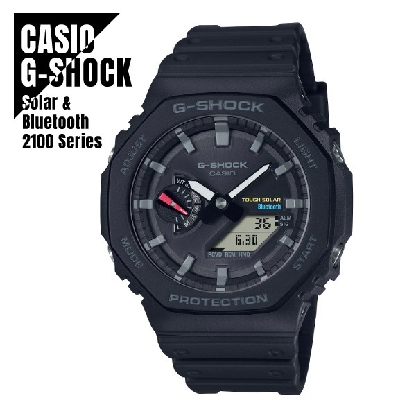 【即納】 CASIO カシオ G-SHOCK Gショック タフソーラー モバイルリンク GA-B2100-1A 腕時計 メンズ