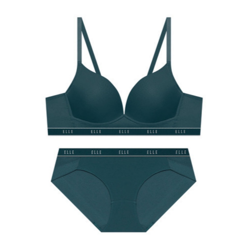 ニュー エアロクール コンフォートフィット ノーワイヤ ブラ パンツ セット - ブルーグリーン 75A 95