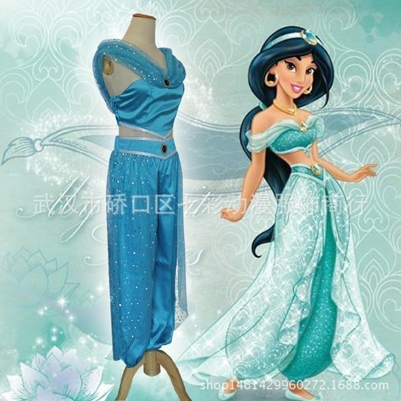 千一夜アラジン神灯cos王女ジャスミン成人児童コスプレ服装