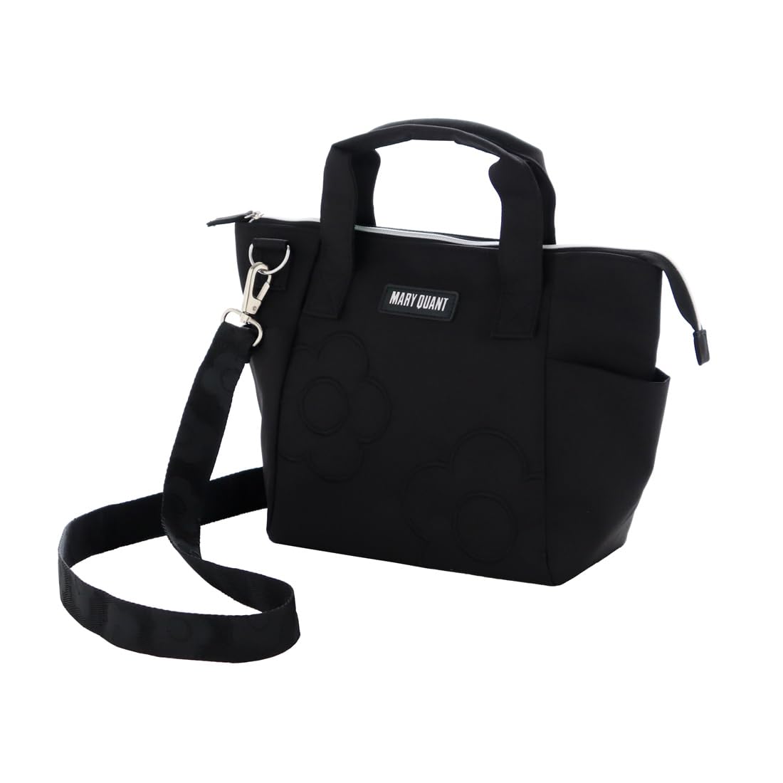 MARY QUANT (マリークヮント) 簡易保冷・保温バッグ デイジー刺繍 (ブラック) 001274-0001-02