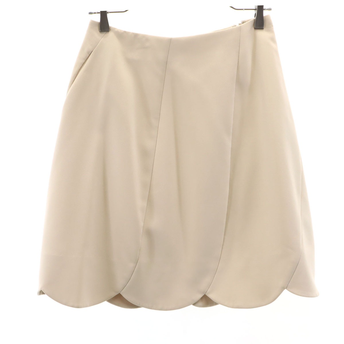 FOXEY NEW YORK フォクシーニューヨーク 日本製 ミディスカート 40 クリーム レディース 古着